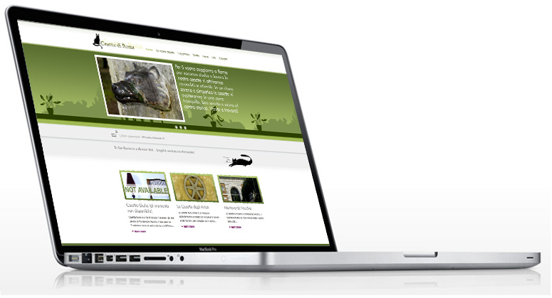 home page sito web casette di roma