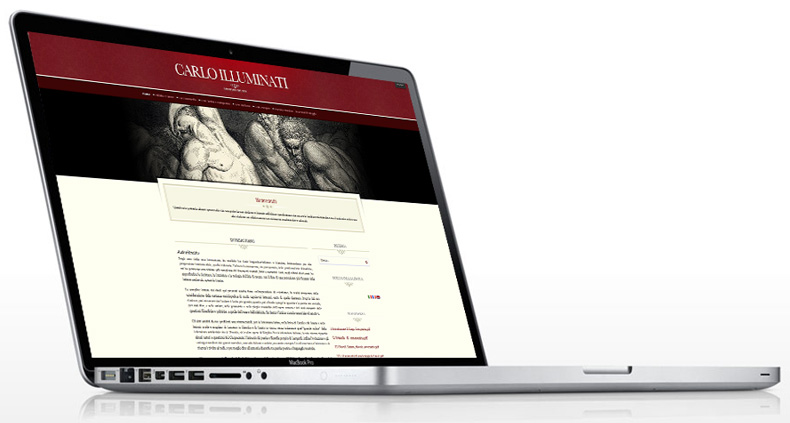 home page sito web carlo illuminati